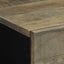 sengebord 50x33x60 cm massivt mangotræ lysegrå