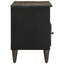 tv-bord 100x33x46 cm massivt mangotræ sort