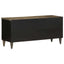 tv-bord 100x33x46 cm massivt mangotræ sort