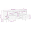tv-bord 100x33x46 cm massivt mangotræ sort