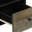 tv-bord 100x33x46 cm massivt mangotræ sort