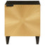 Natskab 2 pcs Sort og Guld 40 x 33 x 46 cm Konstrueret træ