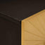 Natskab 2 pcs Sort og Guld 40 x 33 x 46 cm Konstrueret træ