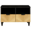 TV-skab med skuffe Sort og Guld 70 x 33 x 46 cm Konstrueret træ