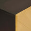 Sideboard Sort og Guld 60 x 33 x 75 cm Massivt mangotræ
