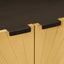 Sideboard Sort og Guld 60 x 33 x 75 cm Massivt mangotræ