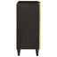 Sideboard Sort og Guld 60 x 33 x 75 cm Massivt mangotræ