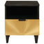 Natskab 2 pcs Sort og Guld 40 x 33 x 46 cm Konstrueret træ