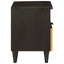 Natskab 2 pcs Sort og Guld 40 x 33 x 46 cm Konstrueret træ