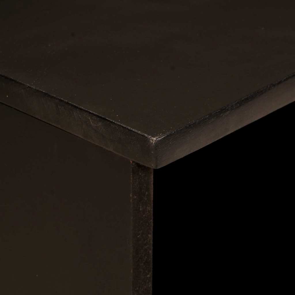 TV-skab med hylde Sort og Guld 100 x 33 x 46 cm Konstrueret træ