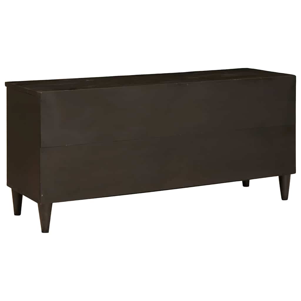 TV-skab med hylde Sort og Guld 100 x 33 x 46 cm Konstrueret træ