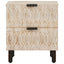 Natskab med skuffe 2 pcs Hvid 40 x 33 x 46 cm Massivt mangotræ