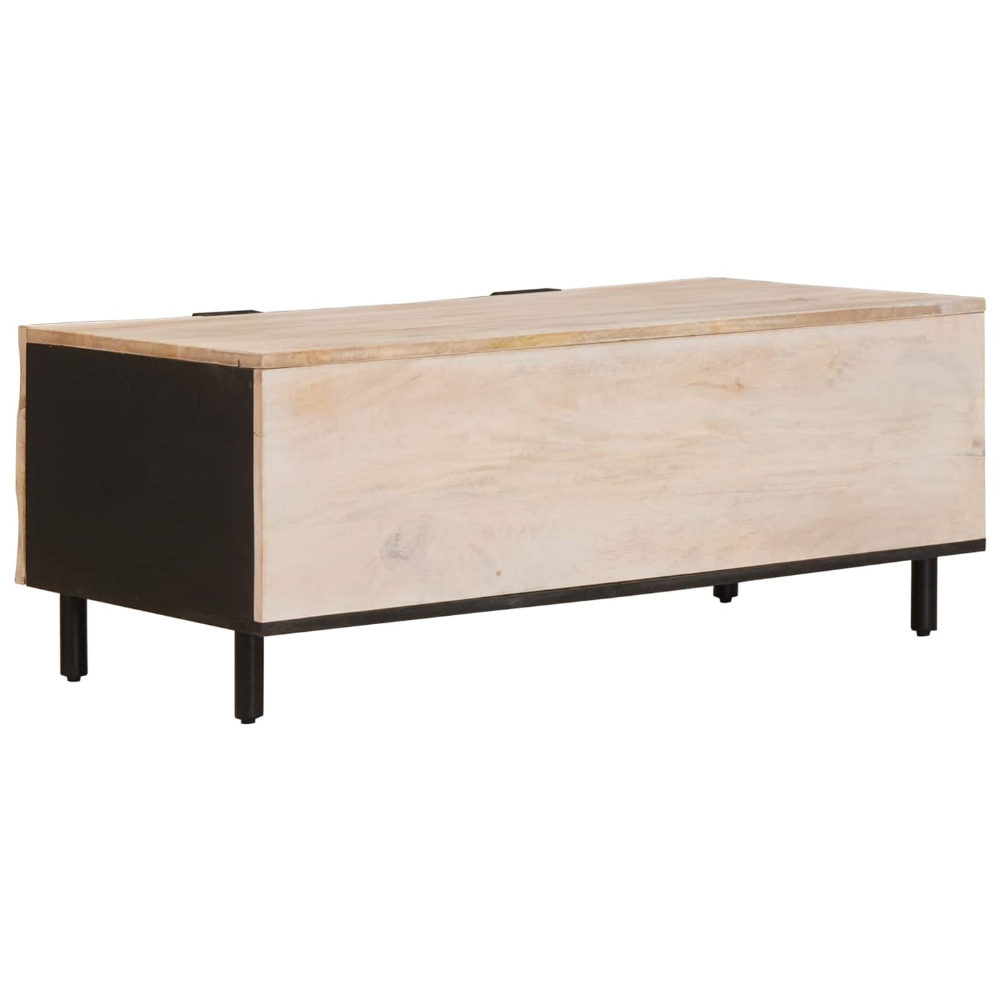Sofabord Hvid 100 x 54 x 40 cm Massivt mangotræ
