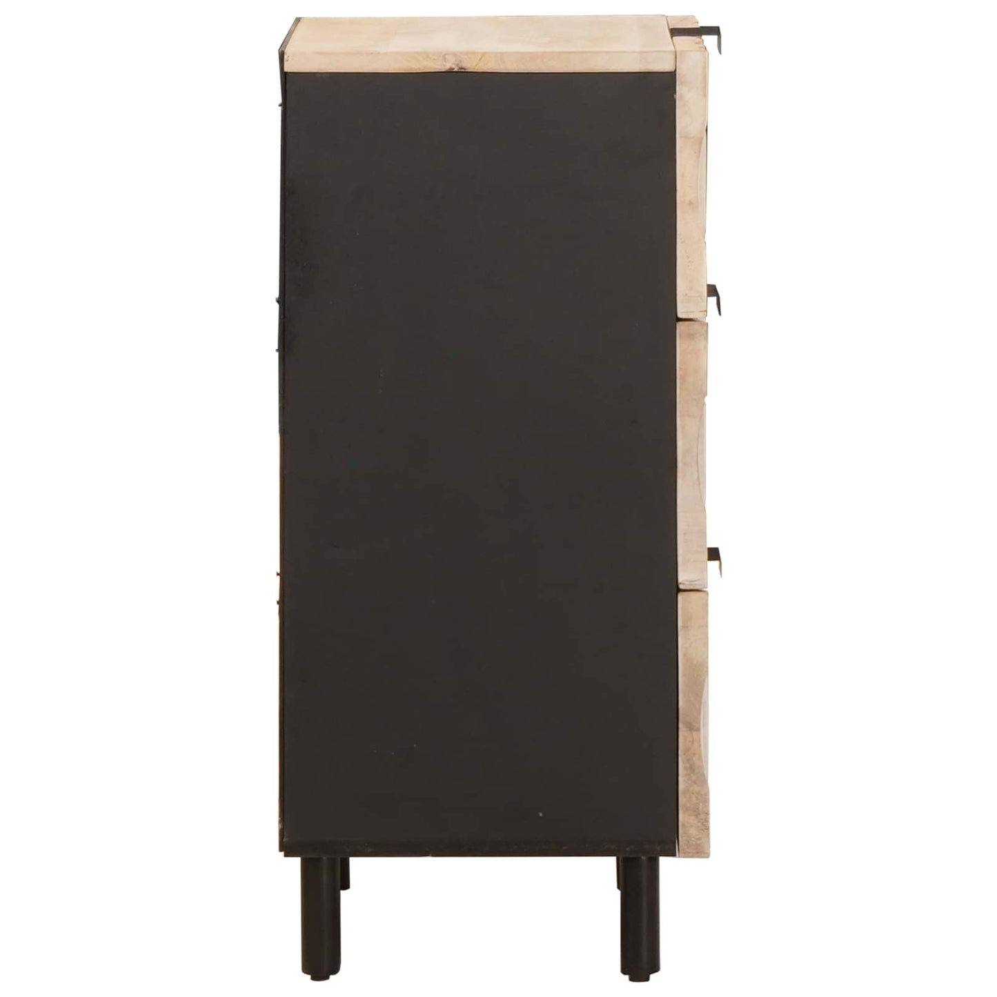Sideboard Hvid Vask Finish 40 x 33 x 75 cm Massivt mangotræ