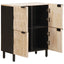Sideboard Hvid Vask Finish 60 x 33 x 75 cm Massivt mangotræ