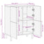 Sideboard Hvid Vask Finish 60 x 33 x 75 cm Massivt mangotræ