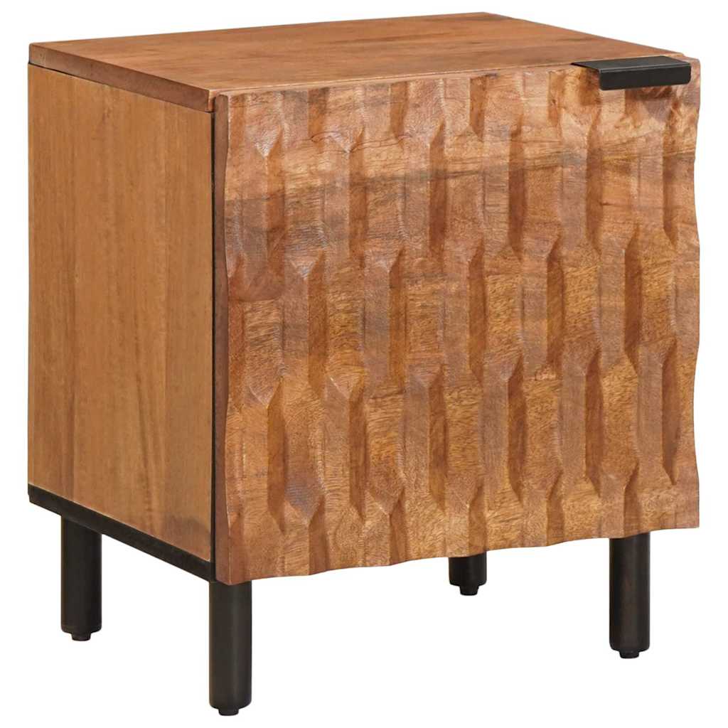 Natskab Brun 40 x 33 x 46 cm Massivt mangotræ billede