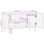 TV-skab Acacia Brun Finish 80 x 33 x 46 cm Massivt mangotræ