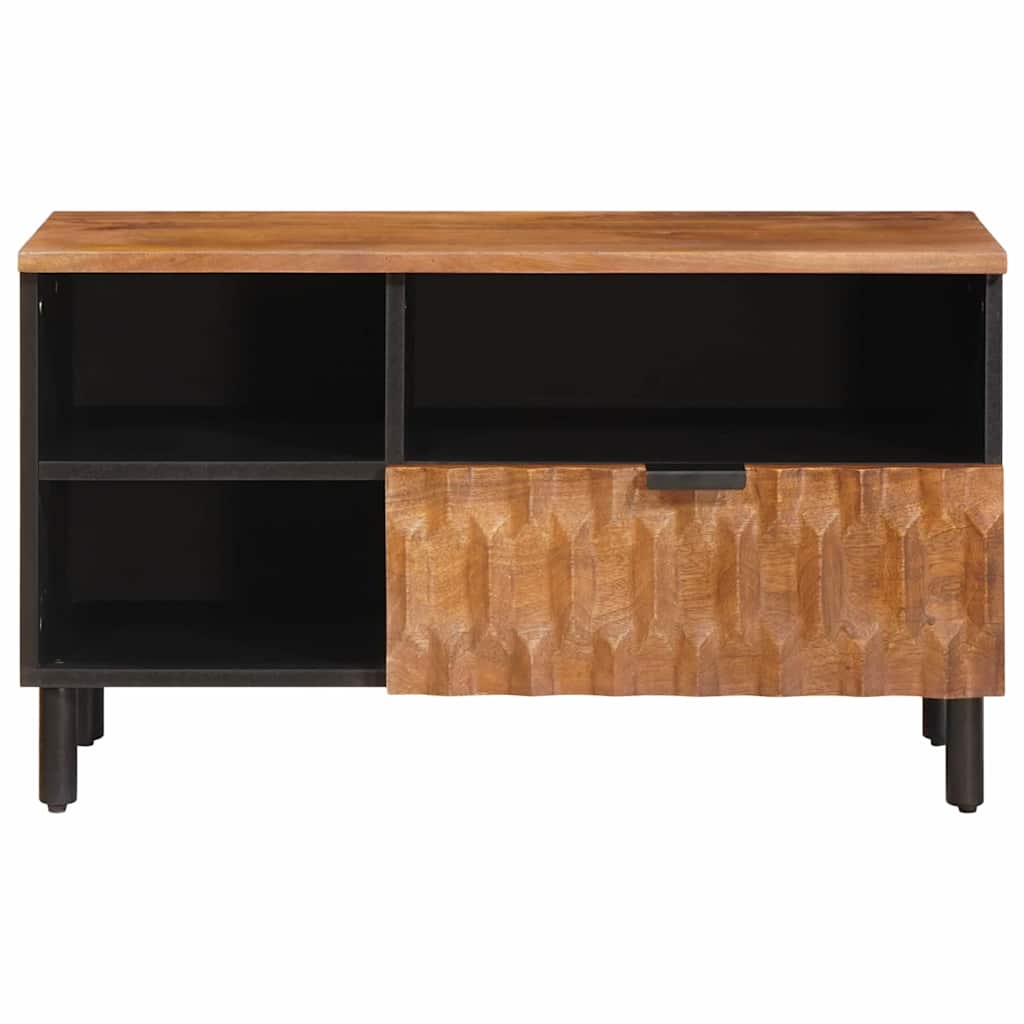 TV-skab Acacia Brun Finish 80 x 33 x 46 cm Massivt mangotræ