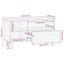 TV-skab Acacia Brun Finish 80 x 33 x 46 cm Massivt mangotræ