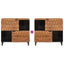 Sideboard Acacia Brun Finish 80 x 33 x 75 cm Massivt mangotræ