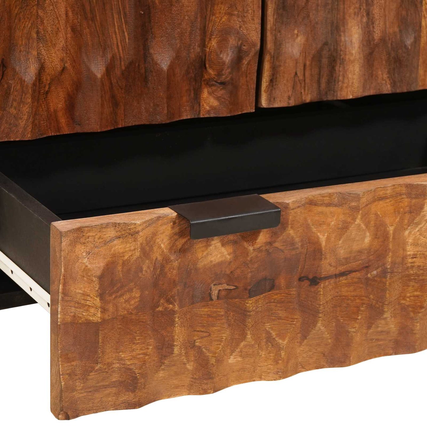 Highboard Acacia Brun Finish 60 x 33 x 100 cm Massivt mangotræ