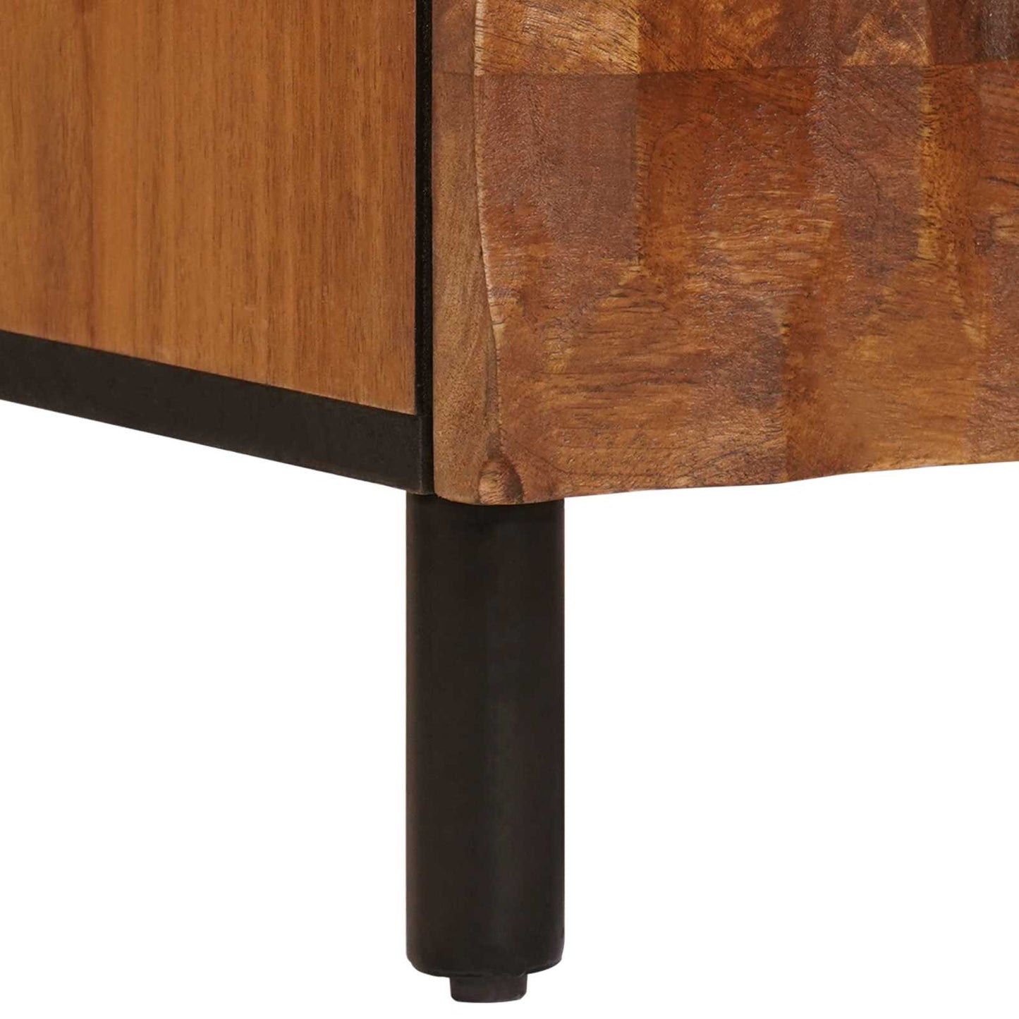 Highboard Acacia Brun Finish 60 x 33 x 100 cm Massivt mangotræ
