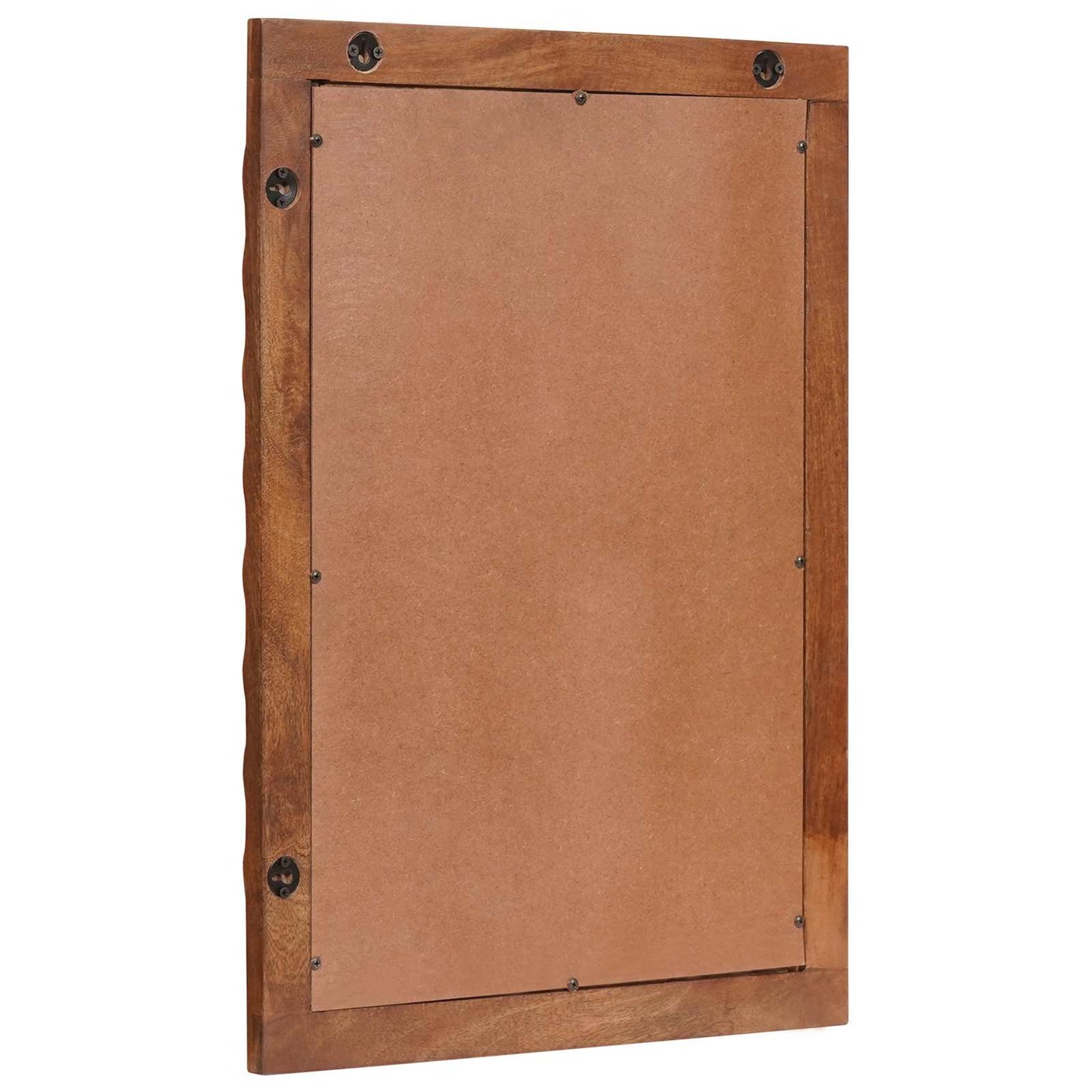Badeværelsesspejl med spejl Acacia Brun Finish 50 x 70 x 2,5 cm