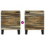 Natskab 2 pcs Naturfarvet 40 x 33 x 46 cm Konstrueret træ