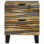 Natskab 2 pcs Naturfarvet 40 x 33 x 46 cm Konstrueret træ