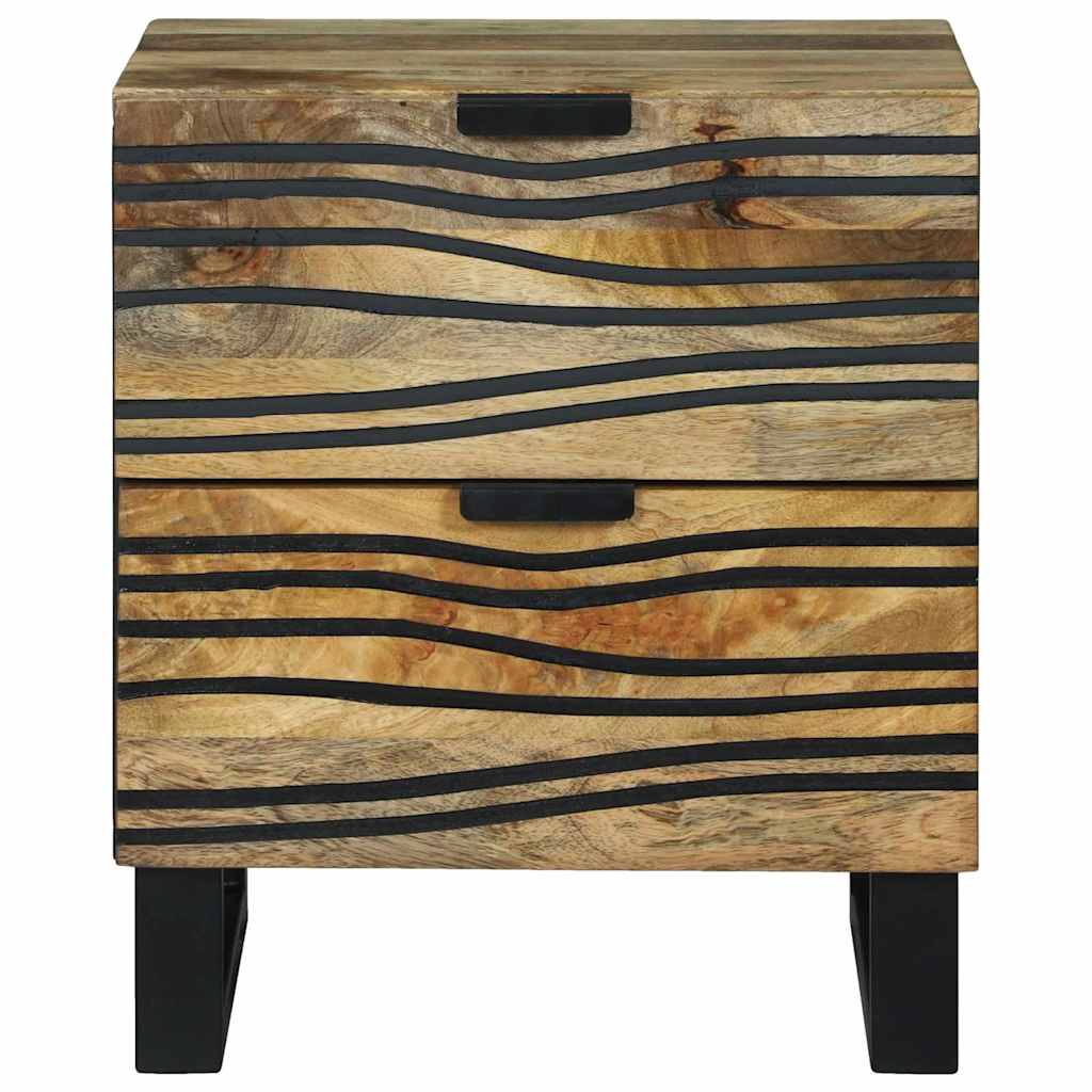 Natskab 2 pcs Naturfarvet 40 x 33 x 46 cm Konstrueret træ