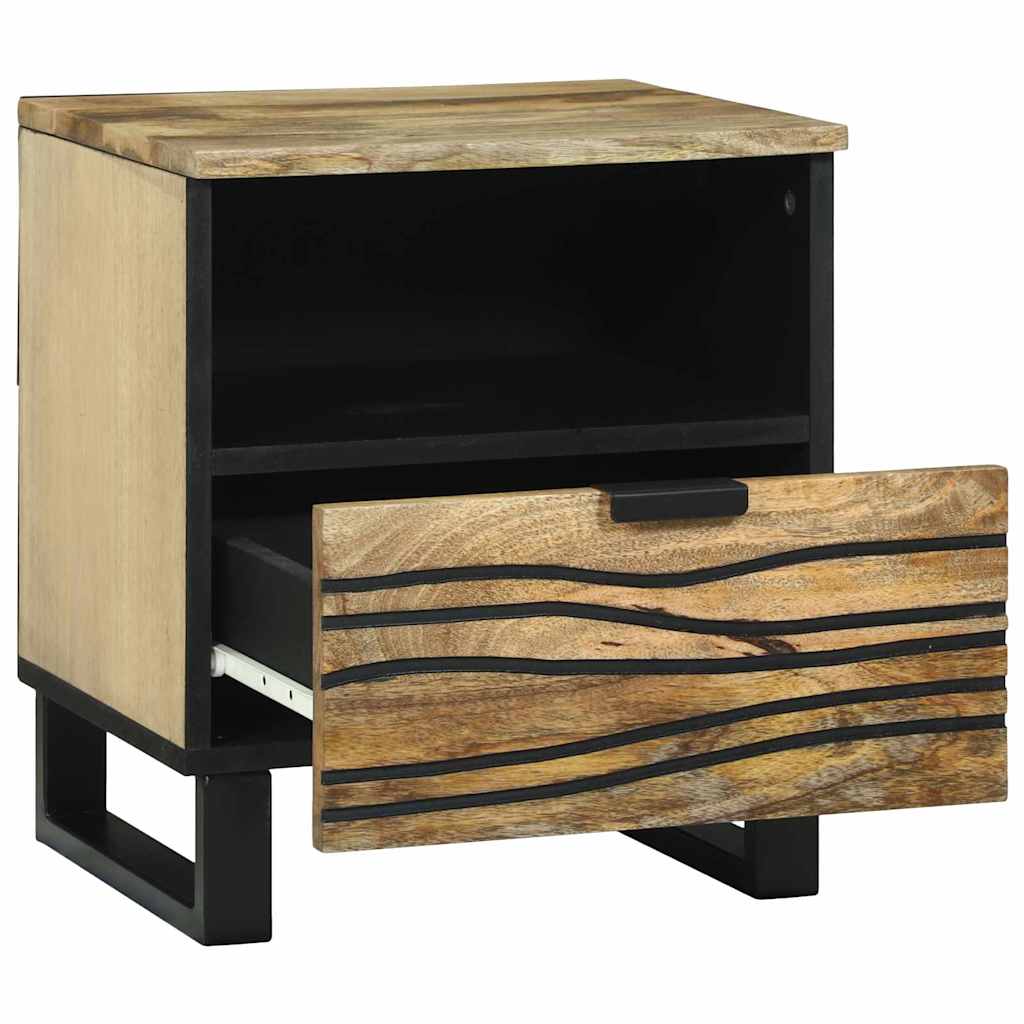 Natskab 2 pcs Naturfarvet 40 x 33 x 46 cm Konstrueret træ