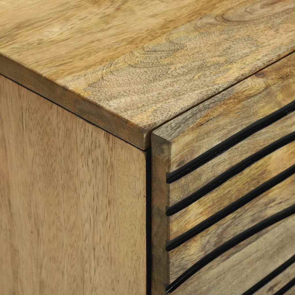 Sideboard med skuffe Brun 40 x 33 x 75 cm Massivt mangotræ