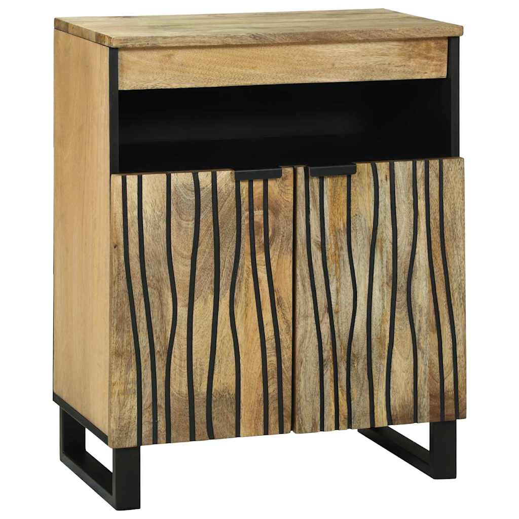 Sideboard med skuffe Brun 60 x 33 x 75 cm Massivt mangotræ