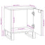 Natskab Hvid 40 x 33 x 46 cm Konstrueret træ