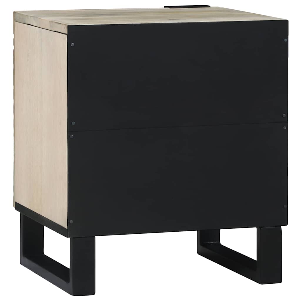 Natskab 2 pcs Hvid 40 x 33 x 46 cm Konstrueret træ