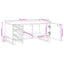 Sofabord Hvid 80 x 50 x 40 cm Konstrueret træ