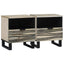 Natskab 2 pcs Hvid 40 x 33 x 46 cm Konstrueret træ