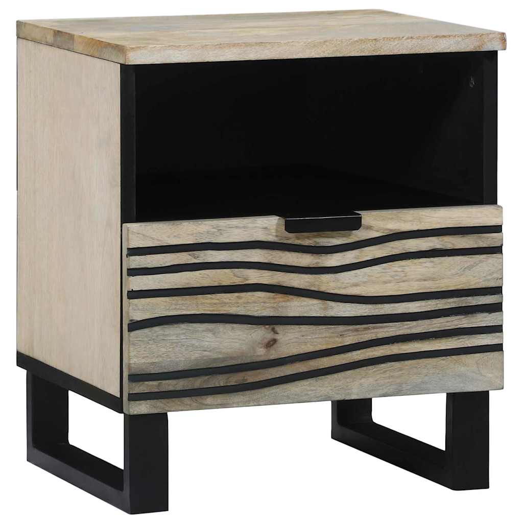 Natskab 2 pcs Hvid 40 x 33 x 46 cm Konstrueret træ