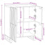 Medieopbevaringsskabe & -reoler Hvid og sort 60 x 33 x 75 cm