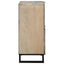 Sideboard Hvid 80 x 33 x 75 cm Massivt mangotræ