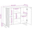 Skab Hvid 90 x 33 x 75 cm Massivt mangotræ
