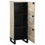 Medieopbevaringsskabe & -reoler Hvid og sort 40 x 33 x 110 cm
