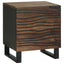 Natskab 2 pcs Valnød 40 x 33 x 46 cm Konstrueret træ