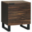 Natskab 2 pcs Valnød 40 x 33 x 46 cm Konstrueret træ