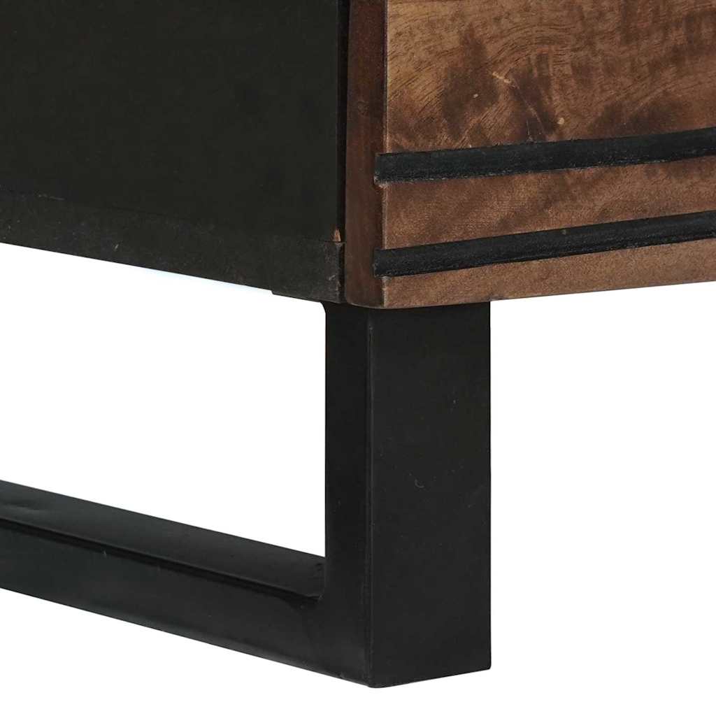 Sideboard med skuffe Brun 60 x 33.5 x 75 cm Massivt mangotræ