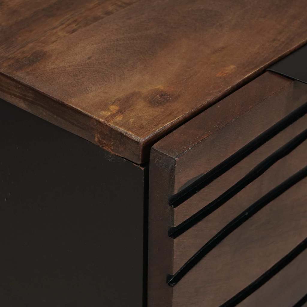 Sideboard med skuffe Brun 60 x 33.5 x 75 cm Massivt mangotræ