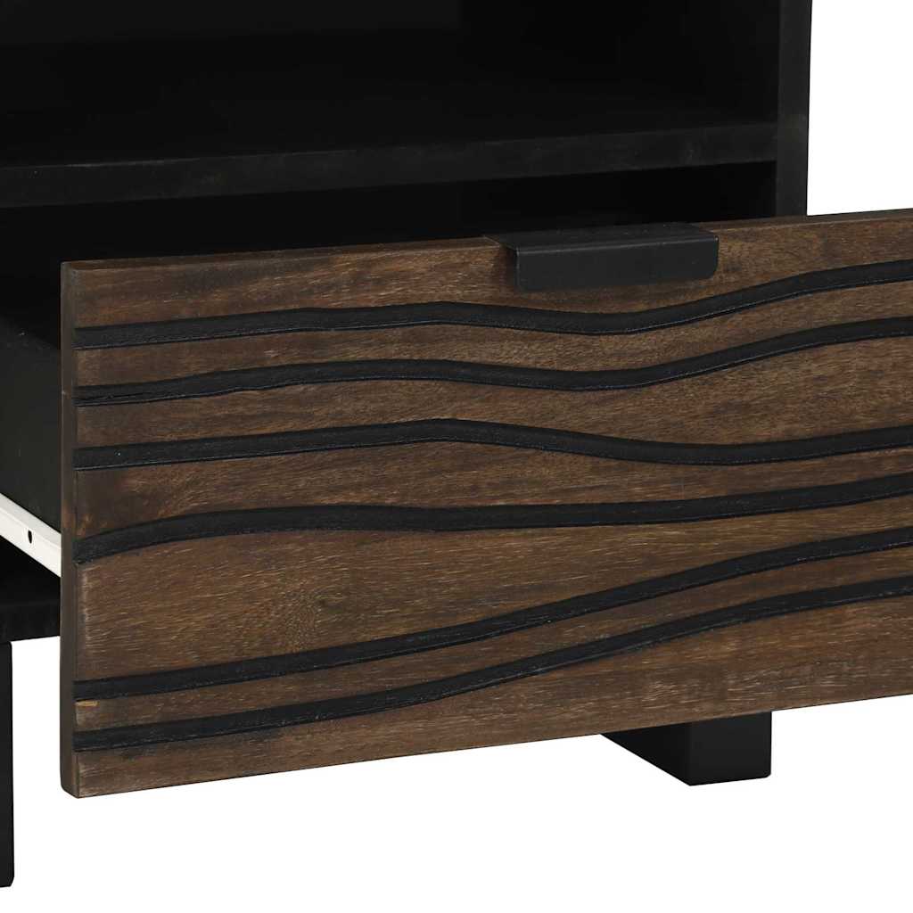 Natskab 2 pcs Valnød 40 x 33 x 46 cm Konstrueret træ