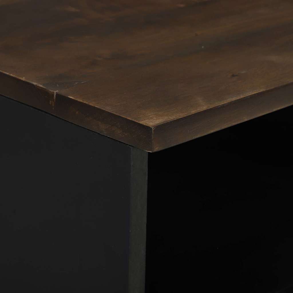 Natskab 2 pcs Valnød 40 x 33 x 46 cm Konstrueret træ