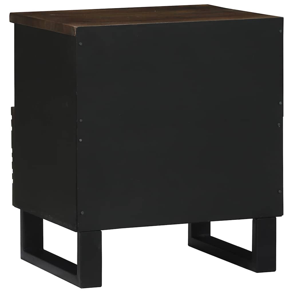 Natskab 2 pcs Valnød 40 x 33 x 46 cm Konstrueret træ